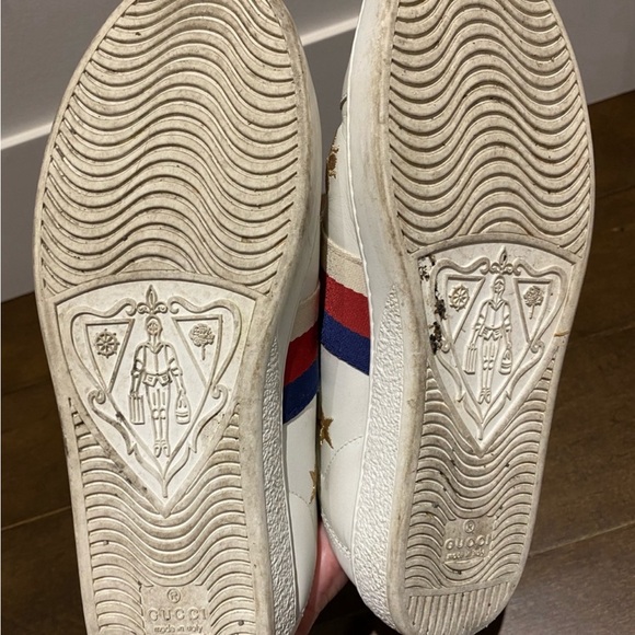 GUCCI women’s Ace Bees and Star Soft Heel size 37 - Picture 8 of 11